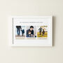 Favourite Memories With Dad Triple Photo Print, thumbnail 2 of 5