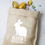 Personalised Easter Hessian Sack Bunnys, thumbnail 3 of 4