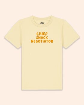 Chief Snack Negotiator | Kids T Shirt, 4 of 5
