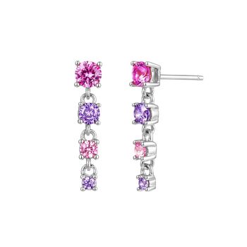 Long Multi Gemstone Drop Earrings, 4 of 6