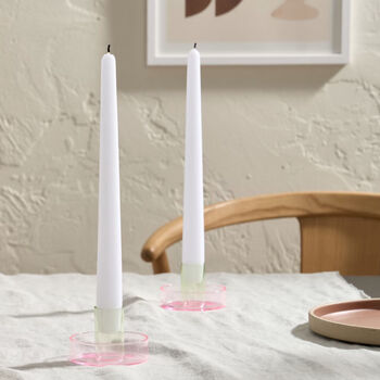 Duo Tone Glass Candleholder, 6 of 10