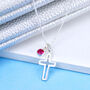 Personalised Silver Cross Confirmation Necklace, thumbnail 5 of 11