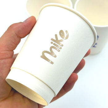 Birthday Party Cups With Names 12oz Recyclable, 4 of 8