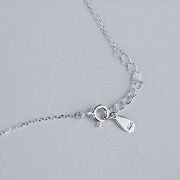 Sterling Silver Geometric Llama Pendant Necklace, 3 of 5
