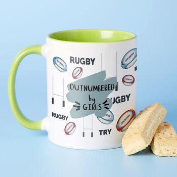 Choose Your Message Rugby Mug For Dad, 3 of 7