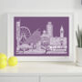Manchester Skyline Typography Print, thumbnail 3 of 8