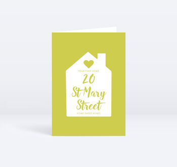 Home Address Personalised Greeting Card, 6 of 12