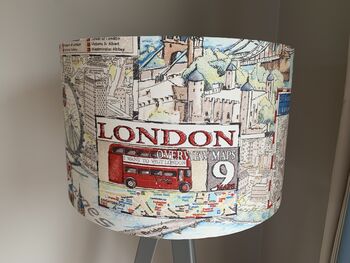 London City Sight Seeing Tourist Drum Lampshade, 4 of 6