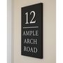 Portrait House Sign With Parallel Line, thumbnail 2 of 6