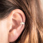Silver Or Gun Black Striking Ear Cuff, thumbnail 1 of 8