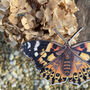 Painted Lady Butterfly Wooden Christmas Tree Decoration, thumbnail 3 of 6