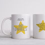 Gold Star Awarded To Personalised Teacher Mug, thumbnail 1 of 3