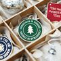 Christmas Is Coming Enamel Tree Decoration, thumbnail 6 of 12