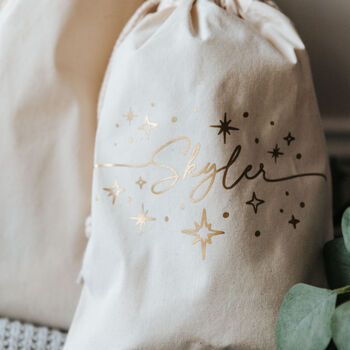 Personalised Stars Christmas Sack, 6 of 9