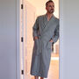 Men's 'Orkney' Herringbone Brushed Cotton Robe, thumbnail 2 of 3