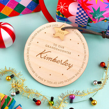 Christmas Poem Tree Decoration, 2 of 4