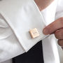 Initial Personalised Solid Square Cufflinks, thumbnail 9 of 12