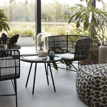Cocoon Black Rattan Chair, 6 of 8