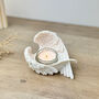 White Angel Wing Tealight Holder Gift For Christening, thumbnail 1 of 10