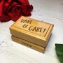 Personalised Wedding Ring Box, thumbnail 3 of 4