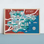 Essex Map Print, thumbnail 1 of 2