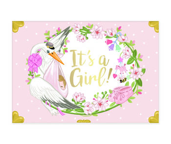 It's A Girl Music Box Card, 2 of 5