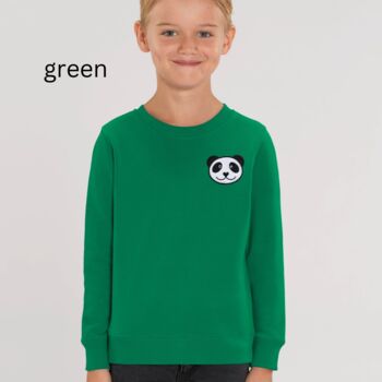 Childrens Organic Cotton Panda Sweatshirt, 8 of 12