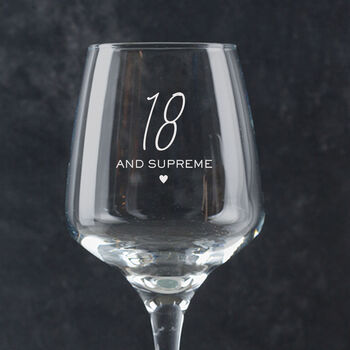 Personalised Wine Glass 50th Birthday Gift For Mum Or Friend, 3 of 9