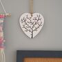 Cherry Blossom Design Heart Shaped Wall Hanging, thumbnail 1 of 5