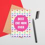 Large Size Best Cat Mum Card, thumbnail 2 of 2
