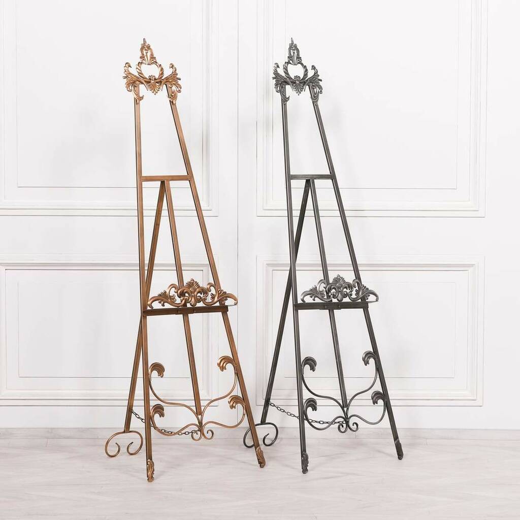 Display your artwork with decorative easel in elegant designs