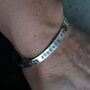 Personalised Flat Silver Bangle, thumbnail 1 of 5