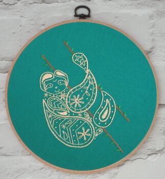 Green Sloth Embroidery Kit, 6 of 7