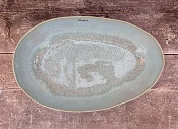 Sea Blue Oval Baking Dish, 36cm, 3 of 4