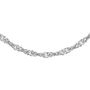 Sterling Silver Singapore Twisted Curb Chain Necklace, thumbnail 2 of 9