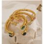 Monaco D'or Rose Pink Ombré Vintage Stone Charm Bangle, thumbnail 3 of 4