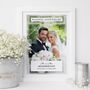 Wedding Anniversary Couples Photo Print Personalised Anniversary Gift, thumbnail 1 of 6