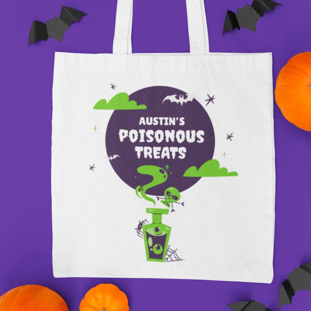 Sweet Trick Or Treat Bag Halloween Pouch, 1 of 6