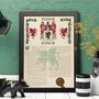 Unframed Surname History Scroll With Coat Of Arms, thumbnail 6 of 11