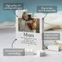 Personalised Mum Photo Block Keepsake, 'Always Have You' Birthday And Mother's Day Gift, thumbnail 3 of 12