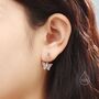 Sterling Silver Butterfly Ear Jacket, thumbnail 5 of 12