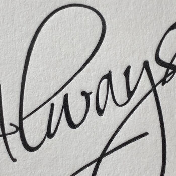 'Always Here' Letterpress Card, 2 of 2