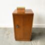 Vintage 1940’s Bedside Cabinet With Decorative Handle, thumbnail 4 of 12