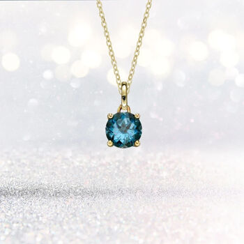 Personalised 9ct Gold December Birthstone Necklace, 2 of 12