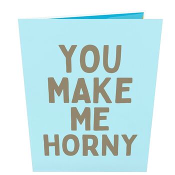 You Make Me Horny! 3D Rhinos Pop Up Silly Funny Anniversary Love Card, 3 of 9