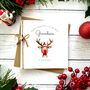 Red Nose Reindeer Christmas Card, thumbnail 1 of 4