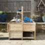 Children's Wooden Outdoor Mud Kitchen And Sand Tray, thumbnail 1 of 10