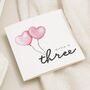 Personalised Pink 3rd Birthday Card For Daughter, thumbnail 1 of 7