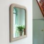 Vintage Edged Wall Mirror In Stone, thumbnail 2 of 3