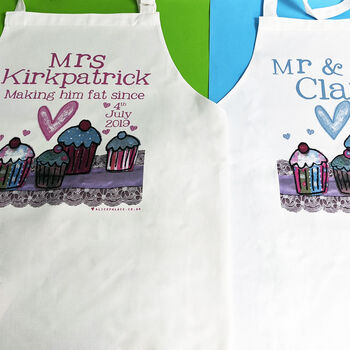 Personalised 'Mr & Mrs' Apron, 10 of 12